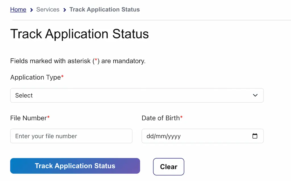Passport Seva Registration